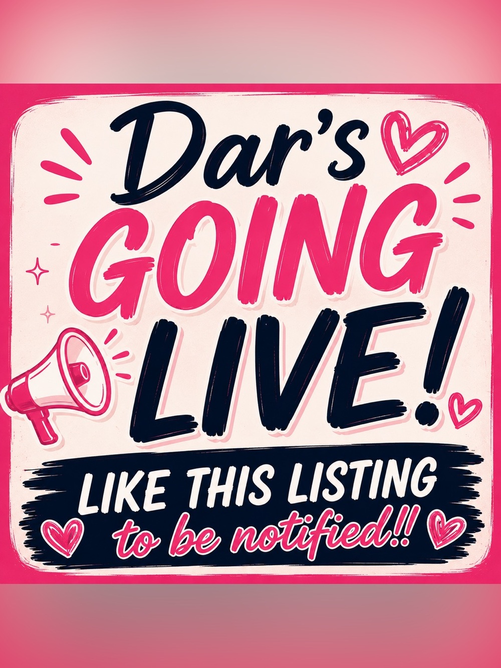 Dar’s going Live!!!